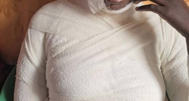 Survivor Lillian during the CERESAV visit at her home